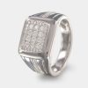 Joyeria Joyeria La Esmeralda Anillos Para Hombre | Anillo De Caballero Con Diamante A48D-Mr18227B