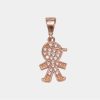 Joyeria Joyeria La Esmeralda Dijes | Dije Nino Con Circonia Oro Rosa 10K D4Xb-636-00564