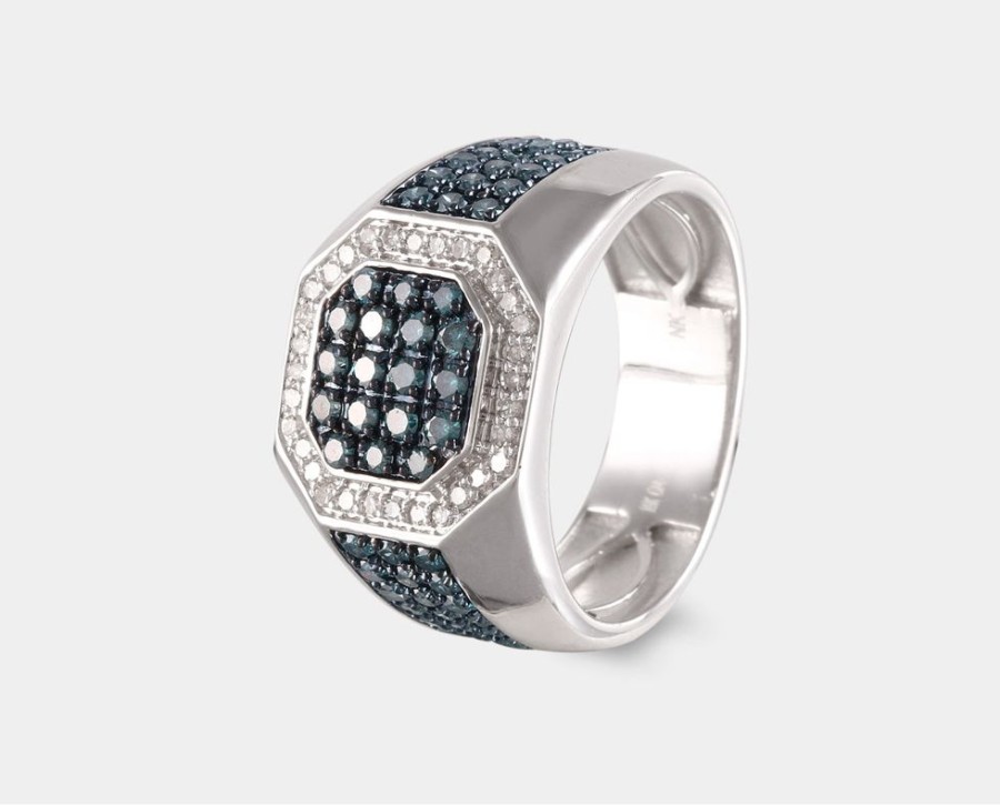 Joyeria Joyeria La Esmeralda Anillos Para Hombre | Anillo De Caballero Con Diamante A3Ob-171332