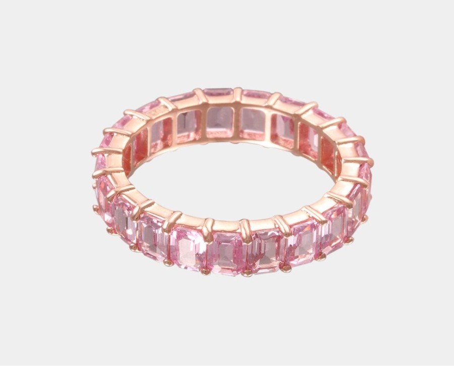 Joyeria Joyeria La Esmeralda Anillos Para Dama | Churumbela Eternidad Con Zafiro Rosa