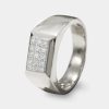 Joyeria Joyeria La Esmeralda Anillos Para Hombre | Anillo De Caballero Con Diamante A48D-Mr21657B