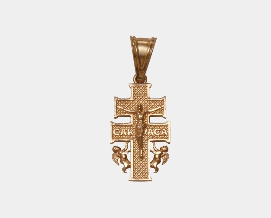 Joyeria Joyeria La Esmeralda Cruces Y Cristos | Cruz De Caravaca Oro Amarillo 14K Pq8C-Crzvca