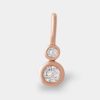 Joyeria Joyeria La Esmeralda Dijes | Dije Oro Rosa Con Diamante 14K Di3C-71440Dr