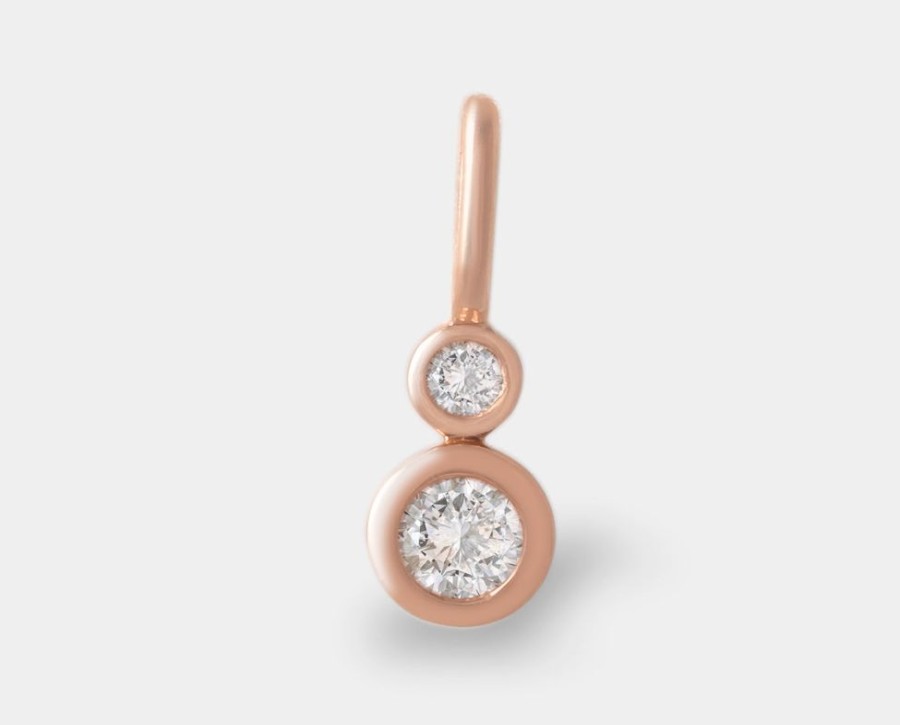 Joyeria Joyeria La Esmeralda Dijes | Dije Oro Rosa Con Diamante 14K Di3C-71440Dr