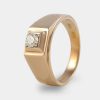 Joyeria Joyeria La Esmeralda Joyas Para Hombre | Anillo De Hombre Con Diamante Ah2C-Eca2A