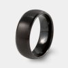 Bodas Y Argollas Joyeria La Esmeralda | Argolla De Matrimonio De Tungsteno Negro K3Fw-Rtn498