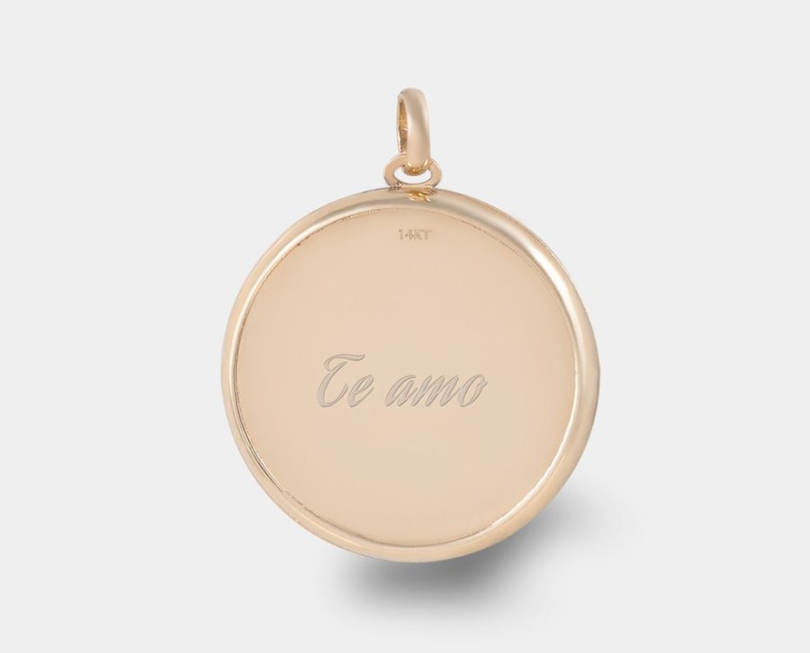 Joyeria Joyeria La Esmeralda Dijes | Dije Redondo Mama 14K M4Xc-Oampmama