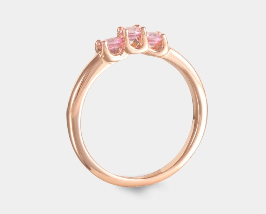 Joyeria Joyeria La Esmeralda Anillos Para Dama | Churumbela Con Zafiro Rosa Ah2C-Ch5R-Zar