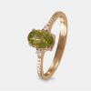 Anillos De Compromiso Joyeria La Esmeralda | Anillo Con Peridoto (Agosto) Y Diamantes