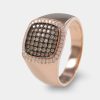 Joyeria Joyeria La Esmeralda Anillos Para Hombre | Anillo De Caballero Con Diamante Champagne A48D-Mr15846R