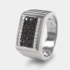 Joyeria Joyeria La Esmeralda Joyas Para Hombre | Anillo De Caballero Con Diamante Negro A48D-Mr17529B