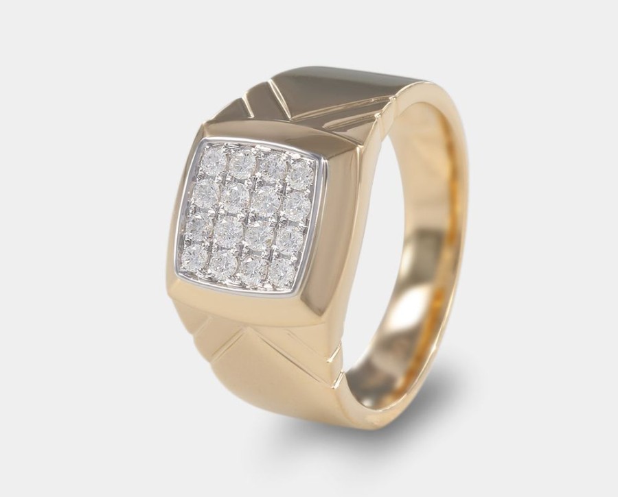 Joyeria Joyeria La Esmeralda Anillos Para Hombre | Anillo De Caballero Con Diamante A48D-Mr18925A