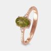 Anillos De Compromiso Joyeria La Esmeralda | Anillo Con Peridoto (Agosto) Y Diamantes