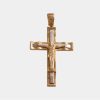 Joyeria Joyeria La Esmeralda Cruces Y Cristos | Cruz Con Cristo Oro Combinado 14K N4Xc-699-00133