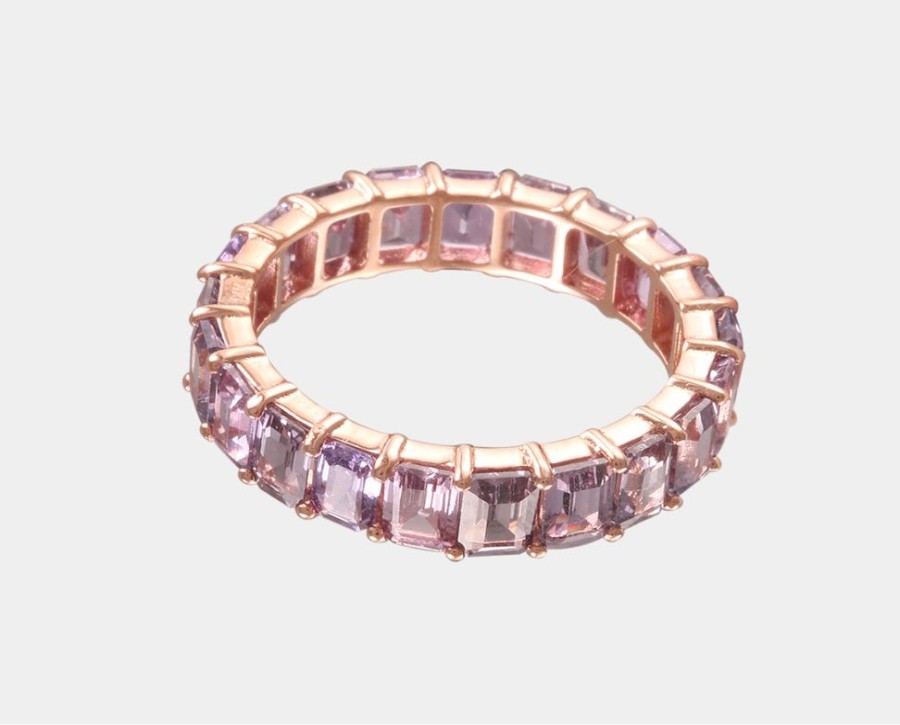 Joyeria Joyeria La Esmeralda Anillos Para Dama | Churumbela Eternidad Con Zafiro Morado