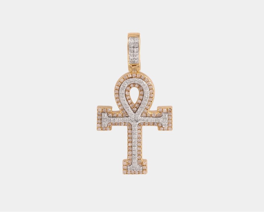 Joyeria Joyeria La Esmeralda Cruces Y Cristos | Cruz Para Caballero Oro Amarillo Con Diamantes