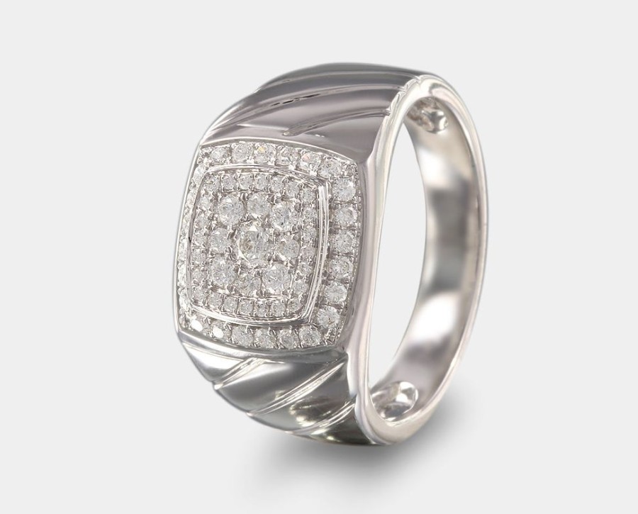 Joyeria Joyeria La Esmeralda Anillos Para Hombre | Anillo De Caballero Con Diamante A48D-Mr17429B