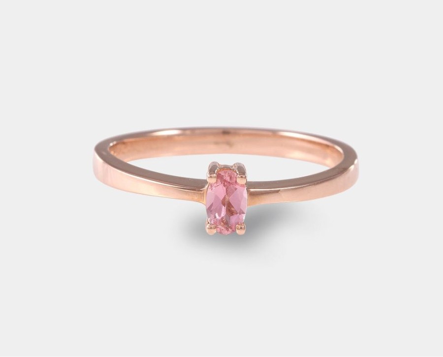 Anillos De Compromiso Joyeria La Esmeralda | Anillo Con Turmalina Rosa Ah2C-Pc3R-Turr