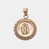 Joyeria Joyeria La Esmeralda Medallas | Medalla Redonda Virgen De Guadalupe Zirconia My5B-Mrvgp