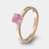 Joyeria Joyeria La Esmeralda Anillos Para Dama | Anillo Con Zafiro Rosa Ah2C-E179A-Zafros