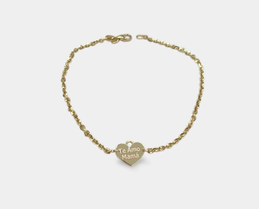 Joyeria Joyeria La Esmeralda Brazaletes Y Esclavas | Pulsera De Dama Personalizada Con Dije Corazon Eh2B-Edijecorz-1