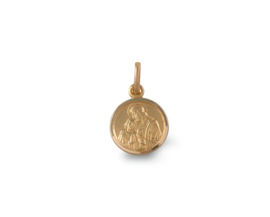 Joyeria Joyeria La Esmeralda Medallas | Medalla Redonda Primera Comunion 14K M94C-Oa1Eracom