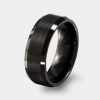 Bodas Y Argollas Joyeria La Esmeralda | Argolla De Matrimonio De Tungsteno Negro K3Fw-Rtn508