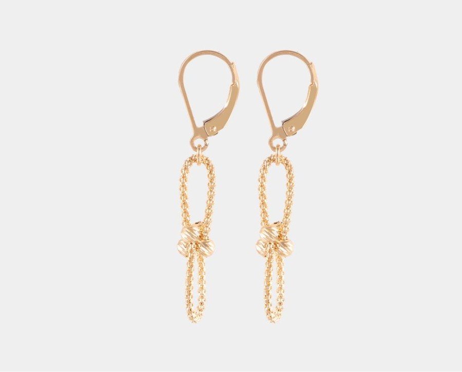 Joyeria Joyeria La Esmeralda Aretes | Aretes Largos Oro Amarillo 14K F5Nc-Vx5Ste14513-Dc