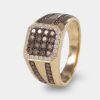 Joyeria Joyeria La Esmeralda Anillos Para Hombre | Anillo De Caballero Con Diamante Champagne A48D-Mr16831A