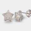 Joyeria Joyeria La Esmeralda Aretes | Aretes Diseno Estrella Con Circonia F8Sc-Estrellaz