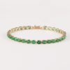 Joyeria Joyeria La Esmeralda Brazaletes Y Esclavas | Brazalete Para Dama Con Esmeralda