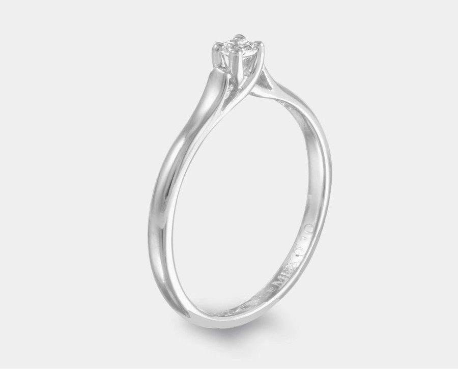 Anillos De Compromiso Joyeria La Esmeralda | Anillo De Compromiso Con Diamante Ah2C-E222B