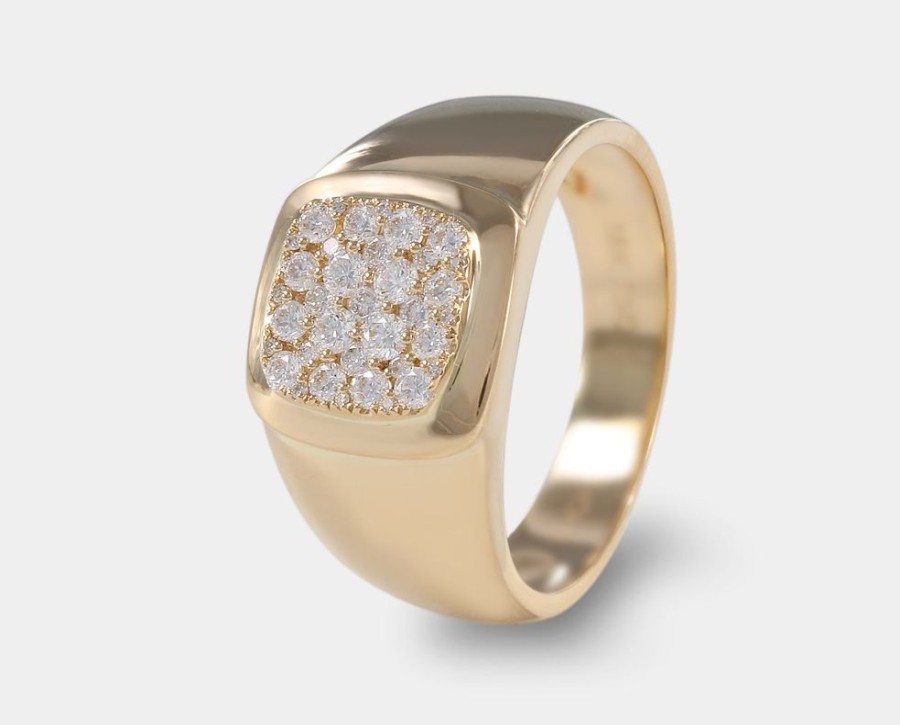 Joyeria Joyeria La Esmeralda Anillos Para Hombre | Anillo De Caballero Con Diamante A48D-Mr18267A