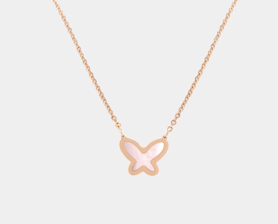 Joyeria Joyeria La Esmeralda Gargantillas | Gargantilla Con Dije Mariposa 14K Gq8C-Mariposamp