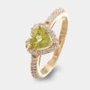 Anillos De Compromiso Joyeria La Esmeralda | Anillo Diseno Corazon Con Peridoto Y Diamantes