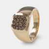 Joyeria Joyeria La Esmeralda Anillos Para Hombre | Anillo De Caballero Con Diamante Champagne A48D-Mr18267A-Cham