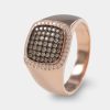 Joyeria Joyeria La Esmeralda Joyas Para Hombre | Anillo De Caballero Con Diamante Champagne A48D-Mr15846R