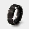 Bodas Y Argollas Joyeria La Esmeralda | Argolla De Matrimonio De Tungsteno Negro K3Fw-Rtn508