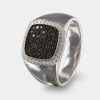 Joyeria Joyeria La Esmeralda Anillos Para Hombre | Anillo De Caballero Con Diamante Negro A48D-Mr15846B