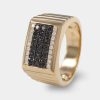 Joyeria Joyeria La Esmeralda Joyas Para Hombre | Anillo De Caballero Con Diamante Negro A48D-Mr17529A