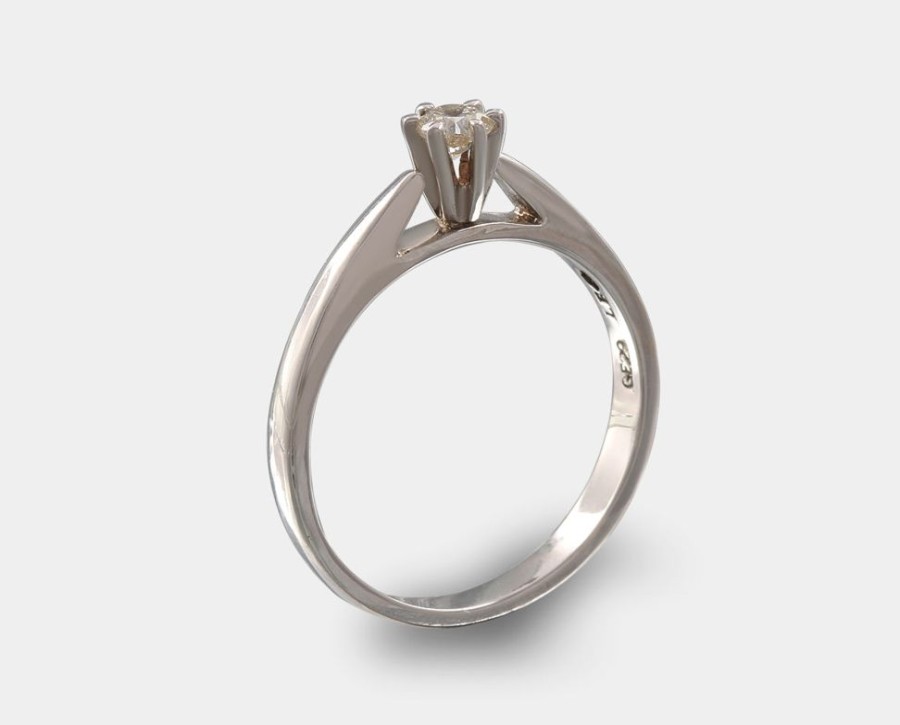 Anillos De Compromiso Joyeria La Esmeralda | Anillo De Compromiso Con Diamante Ah2C-E33B