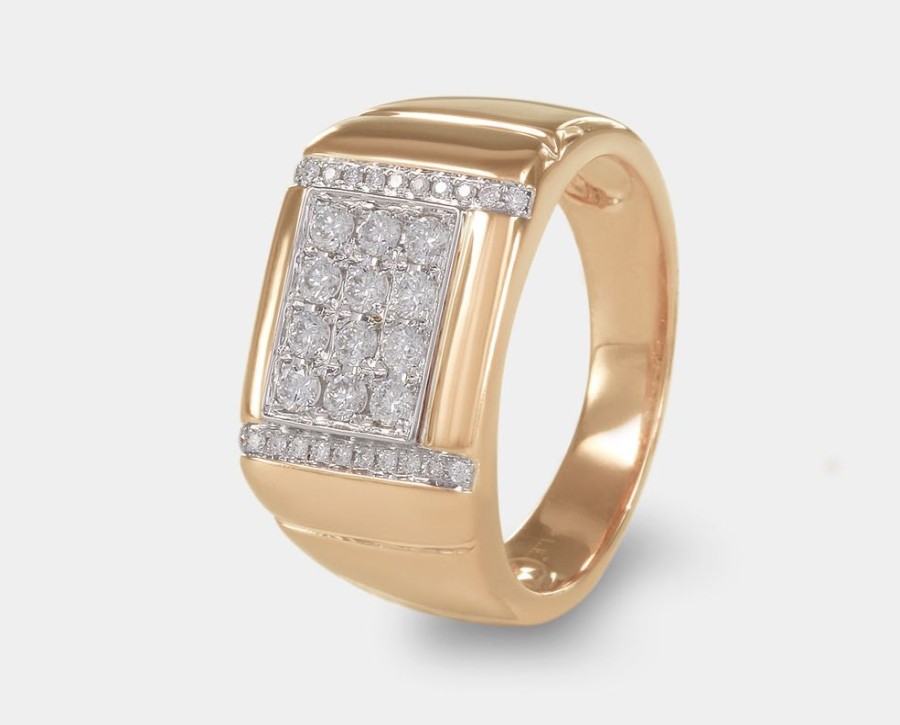 Joyeria Joyeria La Esmeralda Anillos Para Hombre | Anillo De Caballero Con Diamante A48D-Mr18228A