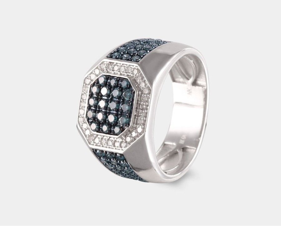 Joyeria Joyeria La Esmeralda Joyas Para Hombre | Anillo De Caballero Con Diamante A3Ob-171332